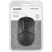 MOUSE-A4 TECH FM12 (Siyah) FSTYLER 1000DPI, Usb Kablolu Optik Mouse - 1